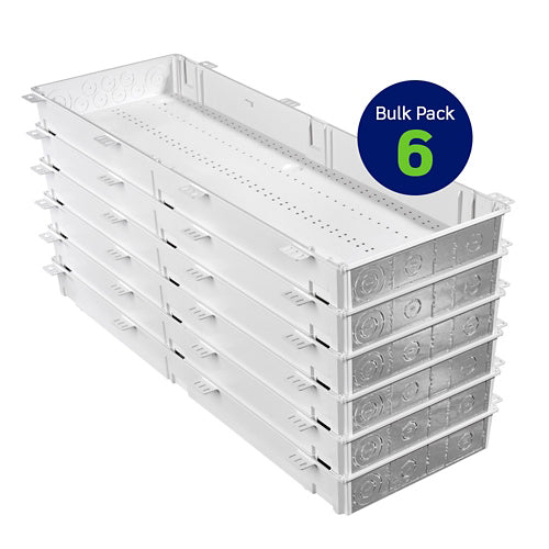 Leviton 49605-42G, 42'' Wireless Structured Media Enclosure, Plastic, White, Bulk Pack of 6