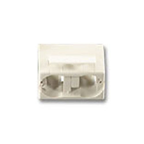 Leviton 49886-DLM, LC Duplex Clip for FAST-CURE Connector (Bag of 25), Beige