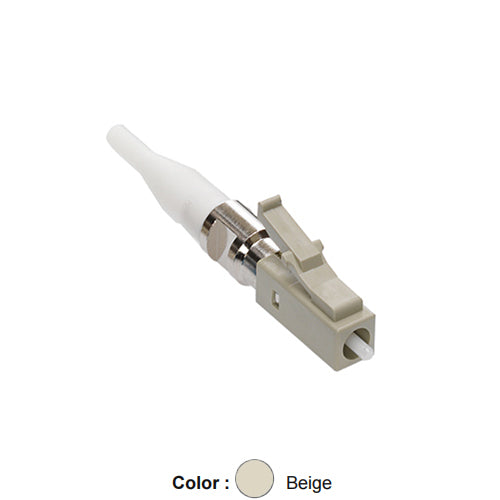 Leviton 49990-MDL, FAST-CURE Fiber Optic Connector, OM1/2, LC (Beige), Multimode, For 900µm Application