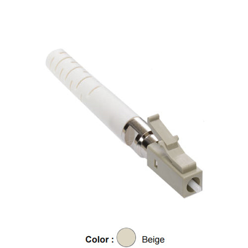Leviton 49990-ML2, FAST-CURE Fiber Optic Connector, OM1/2, LC (Beige), Multimode, For 2mm or 3mm Application