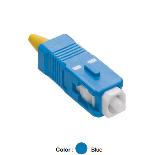 Leviton 49990-SSC, FAST-CURE Fiber Optic Connector, OS2, SC, Single‑Mode, For 900µm and 3mm Application, Blue