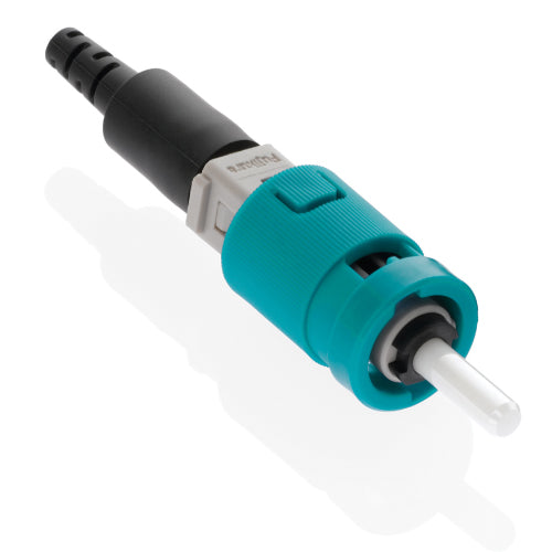 Leviton 49991-LST, FastCAM Pre-Polished Connector, ST (Aqua), 50/125μm L.O. Multimode