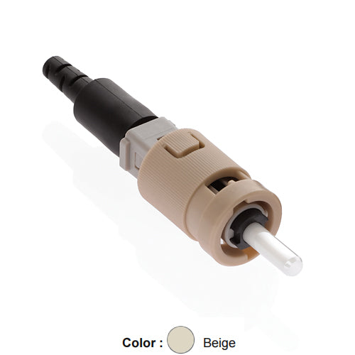 Leviton 49991-MST, FASTCAM Pre-Polished Fiber Connector, OM1, ST (Beige), 62.5/125μm, Multimode