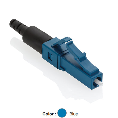 Leviton 49991-SLC, FASTCAM Pre-Polished Fiber Connector, OS2, LC (Blue), Single‑Mode