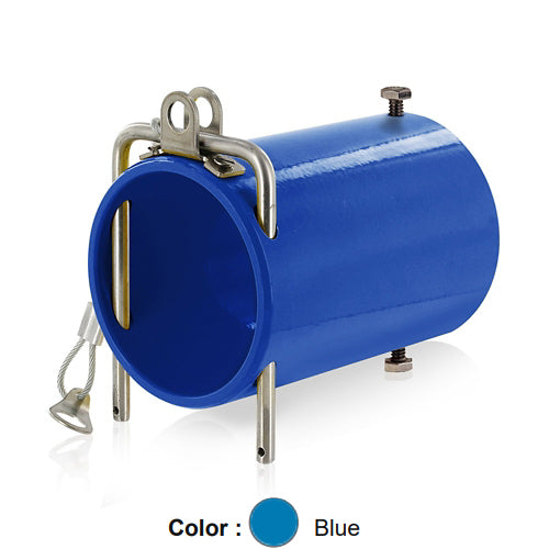 Leviton 49COP-B, Rhino-Hide 49 Series Single Pole High Amperage In-Line Coupler, Industrial Grade, Powder-Coated Aluminum, Blue