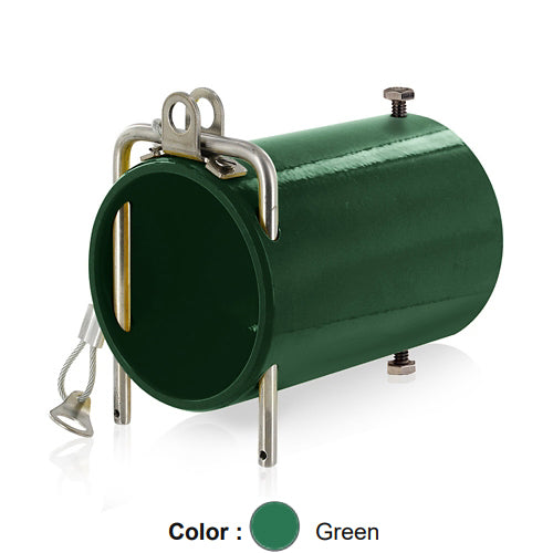 Leviton 49COP-G, Rhino-Hide 49 Series Single Pole High Amperage In-Line Coupler, Industrial Grade, Powder-Coated Aluminum, Green