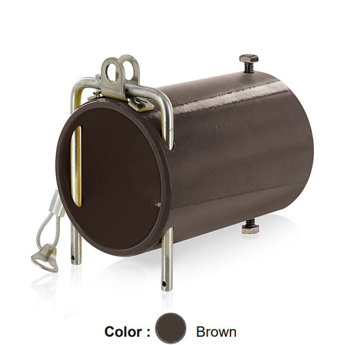 Leviton 49COP-H, Rhino-Hide 49 Series Single Pole High Amperage In-Line Coupler, Industrial Grade, Powder-Coated Aluminum, Brown