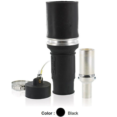 Leviton 49F31-E, Rhino-Hide 49 Series Single Pole Female Plug, Industrial Grade, Crimped, 313 MCM Cable, 1000 Volt, 636 Amp Max, Black