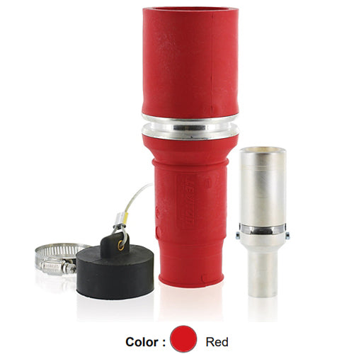 Leviton 49F31-R, Rhino-Hide 49 Series Single Pole Female Plug, Industrial Grade, Crimped, 313 MCM Cable, 1000 Volt, 636 Amp Max, Red