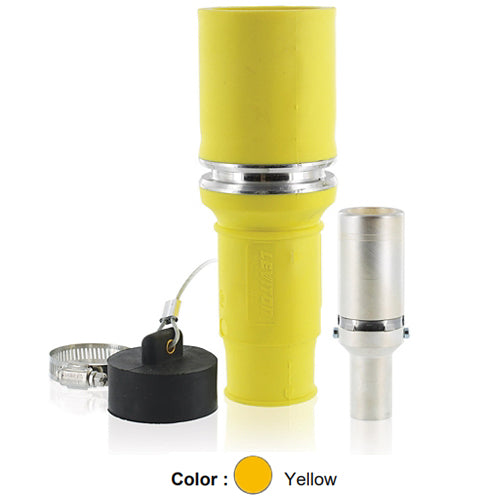Leviton 49F31-Y, Rhino-Hide 49 Series Single Pole Female Plug, Industrial Grade, Crimped, 313 MCM Cable, 1000 Volt, 636 Amp Max, Yellow