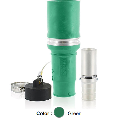 Leviton 49F53-G, Rhino-Hide 49 Series Single Pole Female Plug, Industrial Grade, Crimped, 535 MCM Cable, 1000 Volt, 898 Amp Max, Green