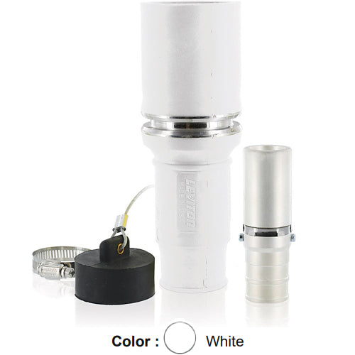 Leviton 49F53-W, Rhino-Hide 49 Series Single Pole Female Plug, Industrial Grade, Crimped, 535 MCM Cable, 1000 Volt, 898 Amp Max, White