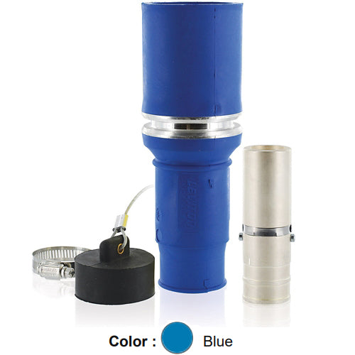 Leviton 49F64-B, Rhino-Hide 49 Series Single Pole Female Plug, Industrial Grade, Crimped, 646 MCM Cable, 1000 Volt, 1009 Amp Max, Blue