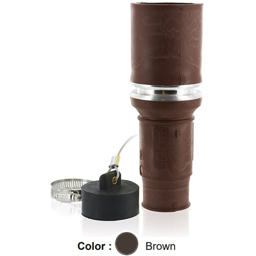 Leviton 49FSL-H, Replacement Sleeve for Rhino-Hide 49 Series Single Pole Female Plugs (313MCM to 777MCM Cable, 1135 Amp Max.), Brown