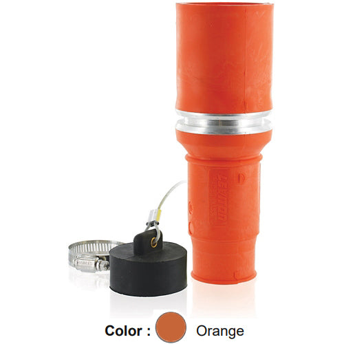 Leviton 49FSL-O, Replacement Sleeve for Rhino-Hide 49 Series Single Pole Female Plugs (313MCM to 777MCM Cable, 1135 Amp Max.), Orange