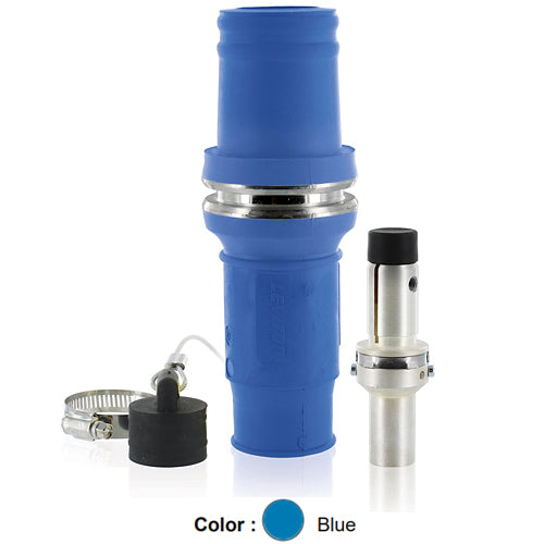 Leviton 49M31-B, Rhino-Hide 49 Series Single Pole Male Plug, Industrial Grade, Crimped, 313 MCM Cable, 1000 Volt, 636 Amp Max, Blue