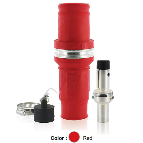Leviton 49M31-R, Rhino-Hide 49 Series Single Pole Male Plug, Industrial Grade, Crimped, 313 MCM Cable, 1000 Volt, 636 Amp Max, Red