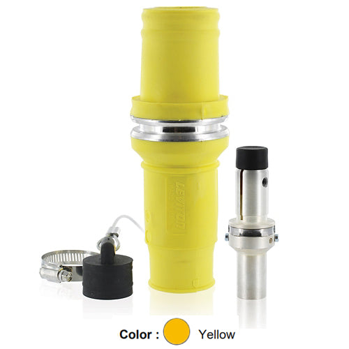 Leviton 49M31-Y, Rhino-Hide 49 Series Single Pole Male Plug, Industrial Grade, Crimped, 313 MCM Cable, 1000 Volt, 636 Amp Max, Yellow