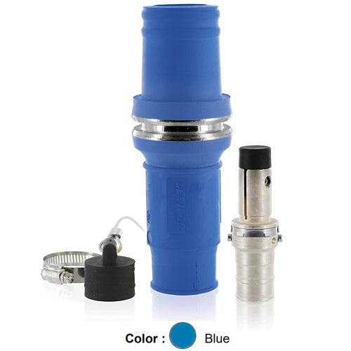 Leviton 49M44-B, Rhino-Hide 49 Series Single Pole Male Plug, Industrial Grade, Crimped, 444 MCM Cable, 1000 Volt, 796 Amp Max, Blue