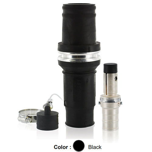 Leviton 49M44-E, Rhino-Hide 49 Series Single Pole Male Plug, Industrial Grade, Crimped, 444 MCM Cable, 1000 Volt, 796 Amp Max, Black