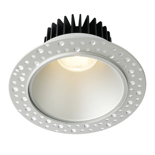 Lotus LD4R-50K-HO-4R-SR-IT, 4" LED High Output Trimless Round Deep Regressed with Invisible Trim, 18W, 120VAC, 5000K Natural White, 1700 Lumens, Silver Reflector, Dimmable