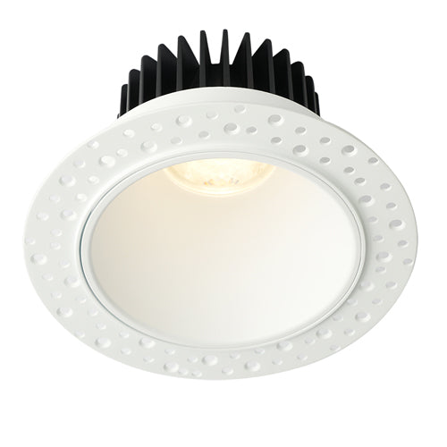 Lotus LD4R-50K-HO-4R-WR-IT, 4" LED High Output Trimless Round Deep Regressed with Invisible Trim, 18W, 120VAC, 5000K Natural White, 1700 Lumens, White Reflector, Dimmable