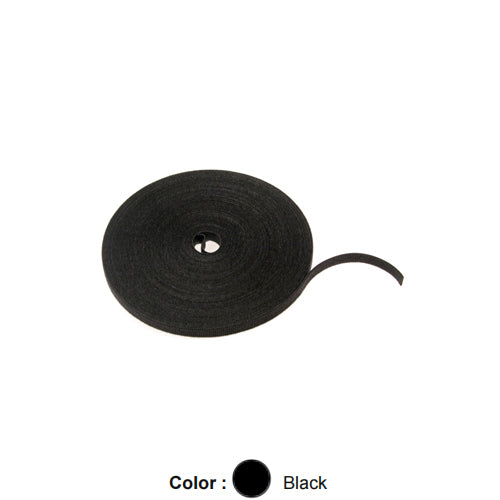 Leviton 4S115-75E, 75 Ft Hook & Loop Bulk Roll, SoftCinch Lite, Black