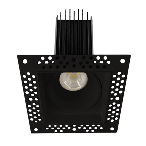 Lotus LED-2-S15W-L5CCTBK-T-SQ-24D, 2" Trimless Black Square Recessed LED, 120VAC, 15W, 5CCT, 1000 Lumens, 24° Beam Angle