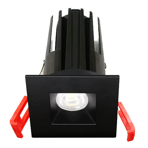 Lotus LED-1-S7W-5CCT-1SRBK, 2" Recessed LED, 120V Square Black, 7W, 5CCT, 480 Lumens, CRI 90+