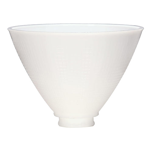 Satco 50-166, I.E.S. Shade, White, 8" Diameter, 2 1/4" Fitter, 5 3/4" Height