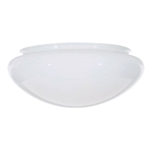 Satco 50-331, 10" Mushroom Glass Shade, Sprayed Inside White, White Finish, 9-5/8 '' Diameter, 4.565'' Height, 9.875 Fitter