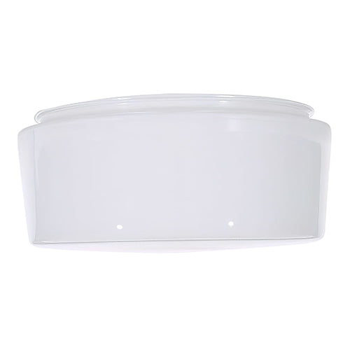 Satco 50-335, 8" White Drum Glass Shade, Sprayed Inside White, 8 11/16'' Diameter, 4'' Height, 7.875'' Fitter