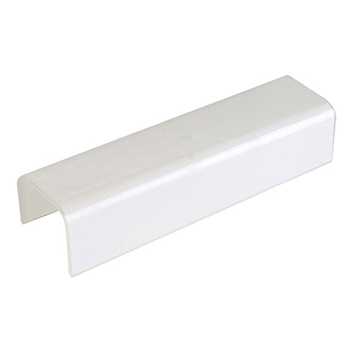 Satco 50-378, ''U'' Channel 7'' (Vertical) Hole 1-3/4'' From End, 1/8 Slip, White Finish