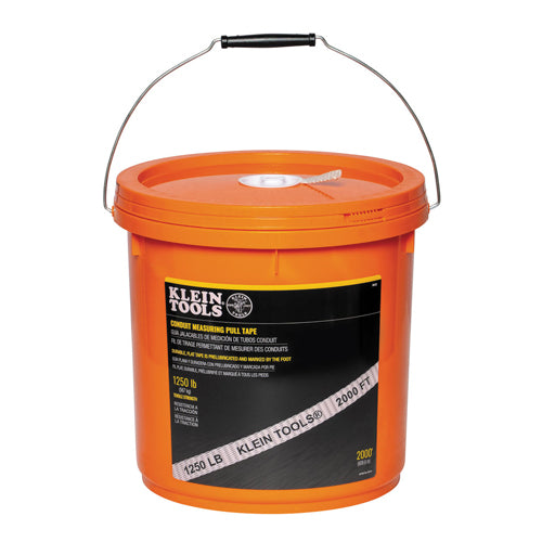Klein Tools 50122, Conduit Measuring Pull Tape, 1250-Pound x 2000-Foot