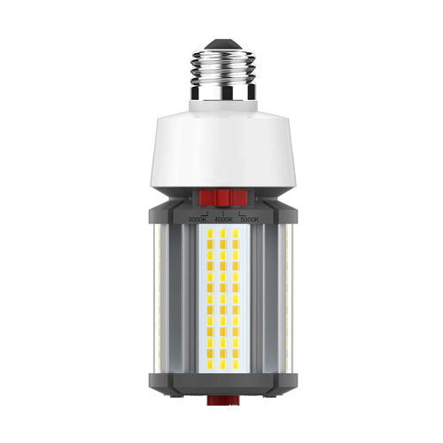 Satco S23146, LED HID Replacement, Medium E26 Base, 100-277V, 18/16/12 Wattage Selectable, 3000K/4000K/5000K, 2520/2240/1680 Lumens