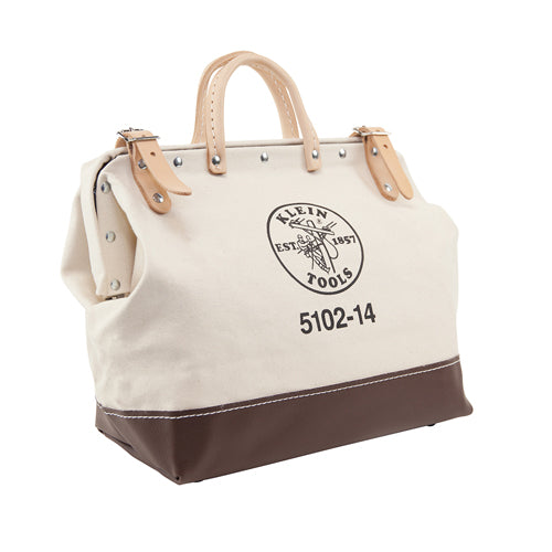 Klein Tools 5102-14, Canvas Tool Bag, 14-Inch