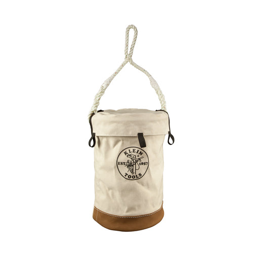 Klein Tools 5104VT, Leather Bottom Bucket with Top