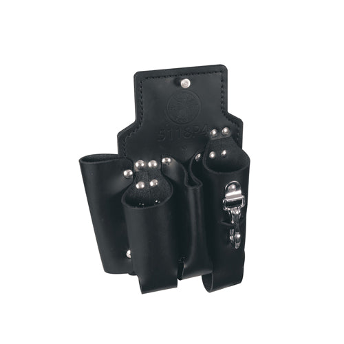 Klein Tools 5118P4, Lineman Tool Pouch, 4-Pocket, 8-Inch x 11-Inch