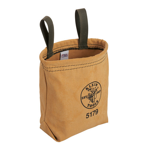 Klein Tools 5179, Tool Pouch, Water-Repellent Bag with Belt Loops, 7.5 x 7 x 3.5-Inch