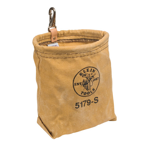 Klein Tools 5179S, Tool Pouch, Water-Repellent Bag with Snap Clip, 7.5 x 7 x 3.5-Inch