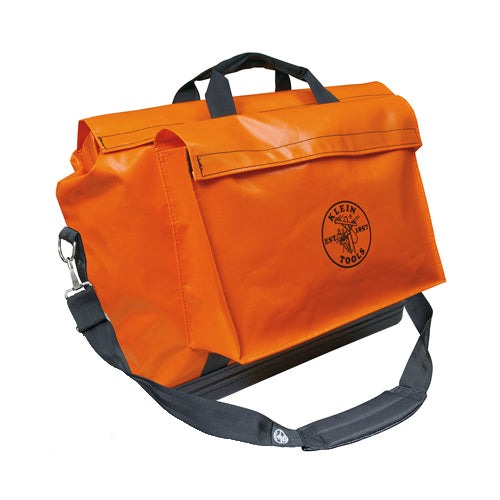Klein Tools 5181ORA, Tool Bag, Vinyl Equipment Bag, Orange, Large