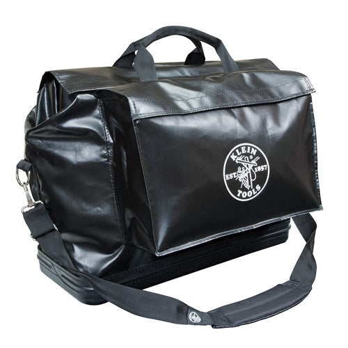 Klein Tools 5182BLA, Tool Bag, Vinyl Equipment Bag, Black, Large