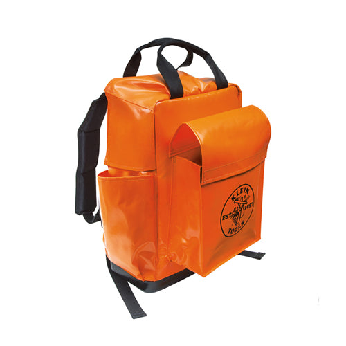 Klein Tools 5185ORA, Tool Bag Backpack, 18-Inch, Orange