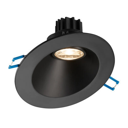 Lotus LRG3-50K-4RSL-BK, 4" Sloped Round Black Regressed Gimbal LED, 120VAC, 5000K Natural White, 7.5W, 650 Lumens, Dimmable, 38° Beam Angle