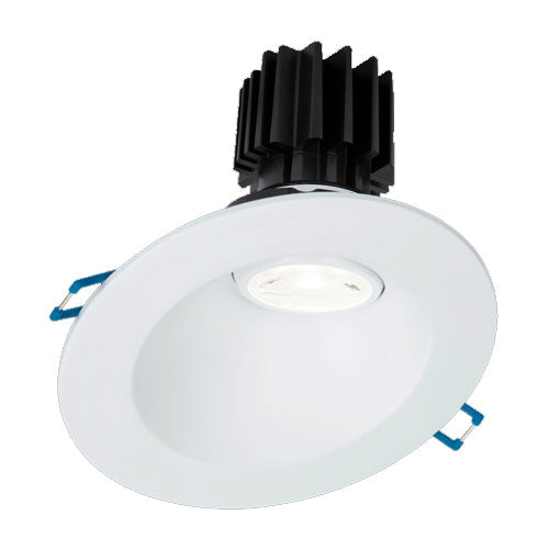 Lotus LRG3-3018K-HO-4RSL-WH, 4" Round Sloped White Regressed Gimbal LED High Output 11W, 120VAC, Dim to Warm 3000-1800K, 760 Lumens, Dimmable, 38° Beam Angle