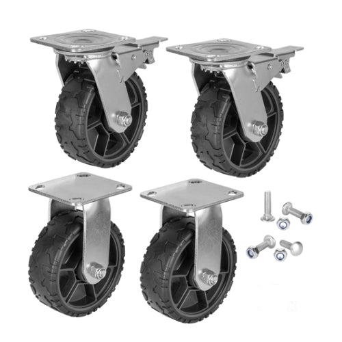 Klein Tools 54850MB, MODbox™Utility Cart Caster Replacement Wheel Set, 6-Inch
