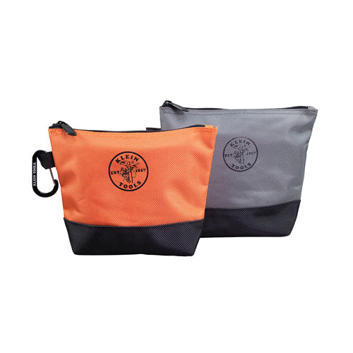 Klein Tools 55470, Zipper Bag, Stand-Up Tool Pouch, 2-Pack