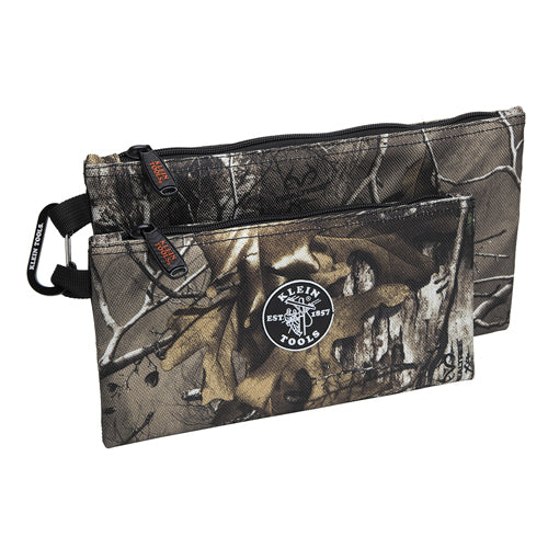 Klein Tools 55560, Zipper Bags, Camo Tool Pouches, 2-Pack