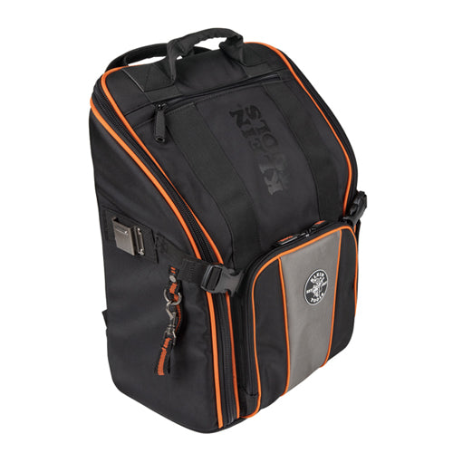 Klein Tools 55655, Tradesman Pro™ Tool Station Tool Bag Backpack with Work Light