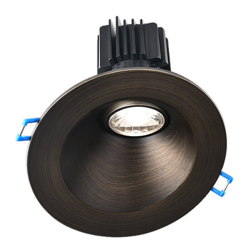 Lotus LRG3-3018K-HO-4RSL-ORB, 4" Round Sloped Oil Rubbed Bronze Regressed Gimbal LED High Output 11W, 120VAC, Dim to Warm 3000-1800K, 760 Lumens, Dimmable, 38° Beam Angle